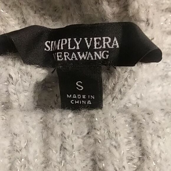 Simply Vera Vera Wang Turtleneck Long Sleeve Sweater Women's Size Small - Picture 6 of 6